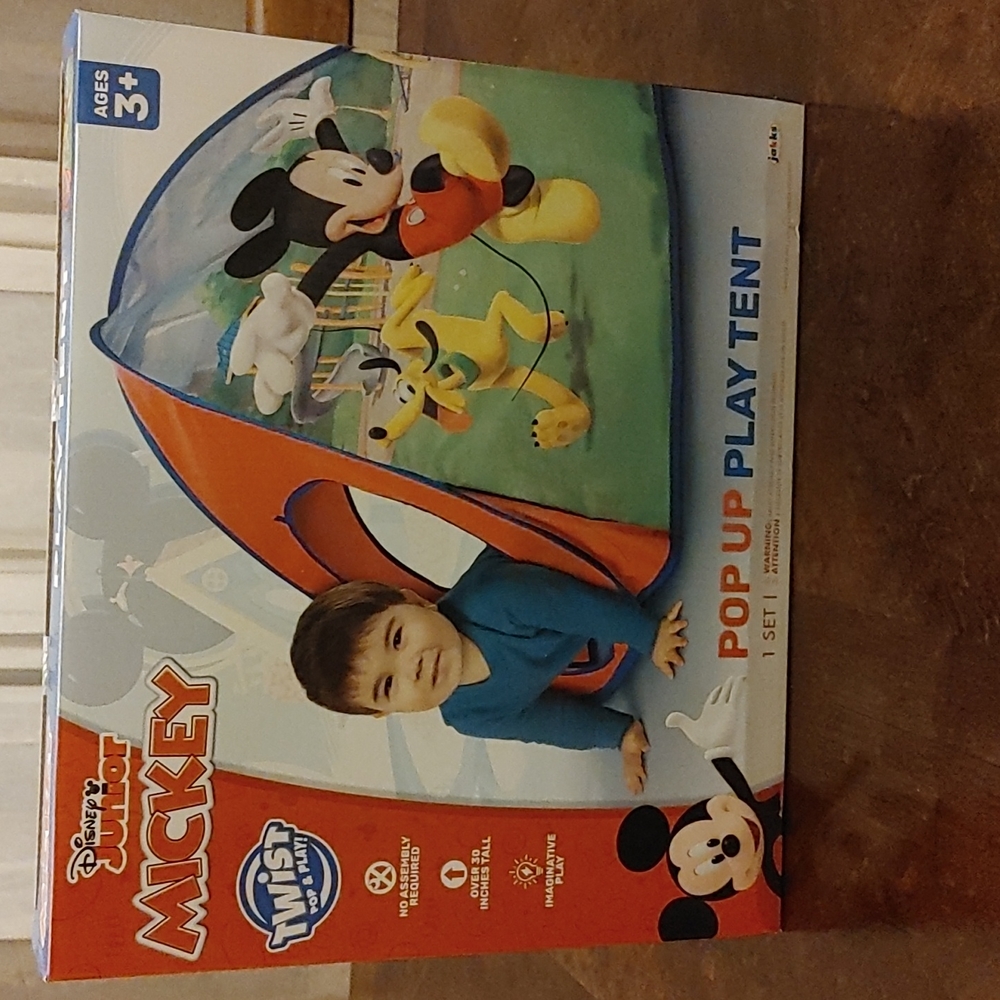 Mickey Junior Twist Pop and Play. Pop Up Play Tent.